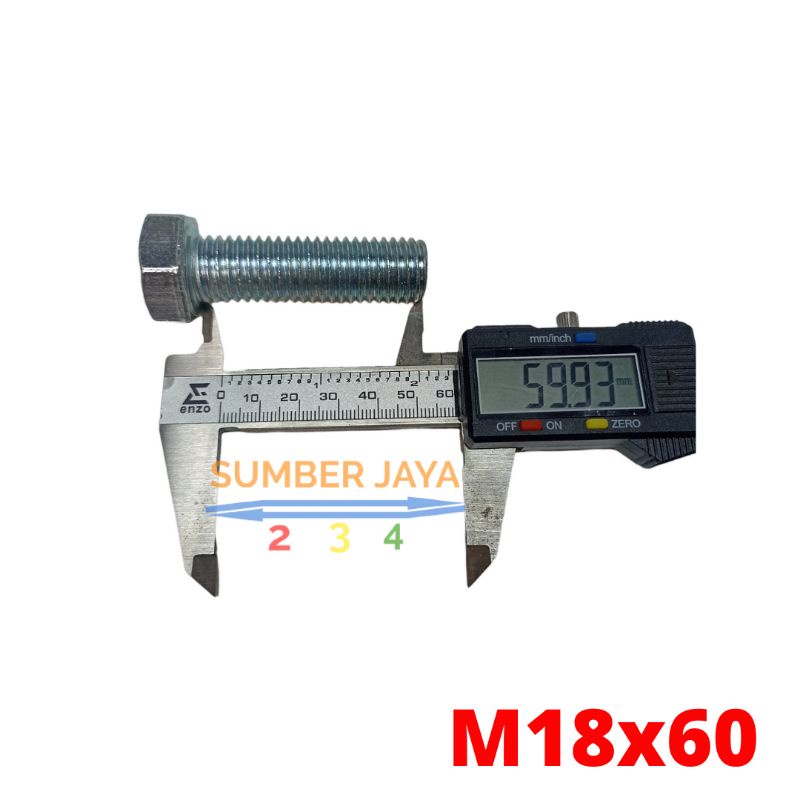 Baut mur M18  18x60 BMP / BMP 18x60 TERMURAH