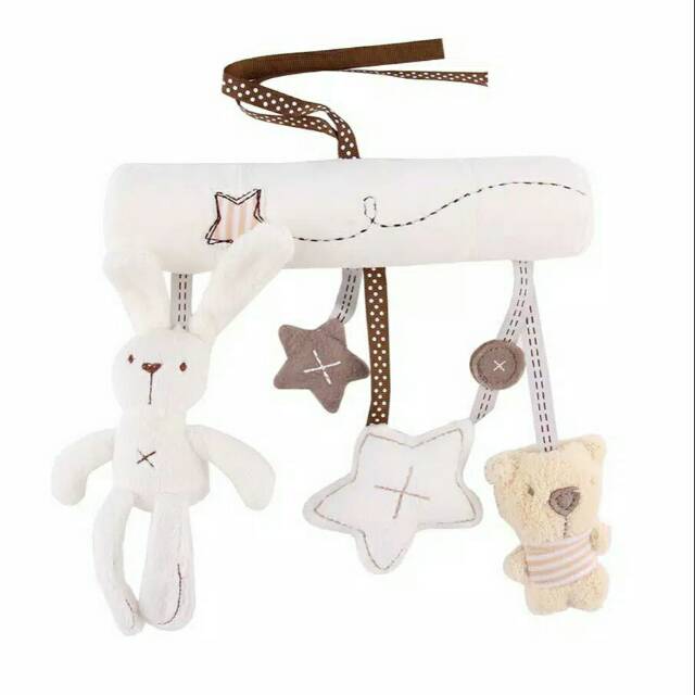 Mainan Boneka Gantung Stroller Bayi Rabbit Kelinci Musik Angela Baby Rattle Crib BUKAN MAMAS Import