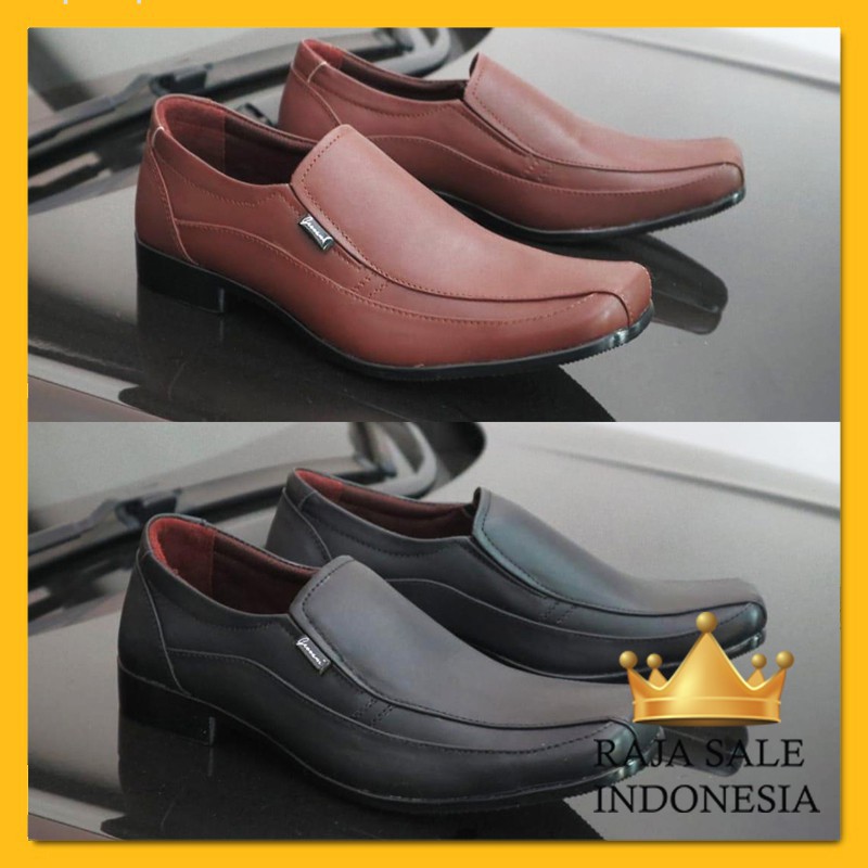 Sepatu Kerja Pantofel Kulit Asli G04