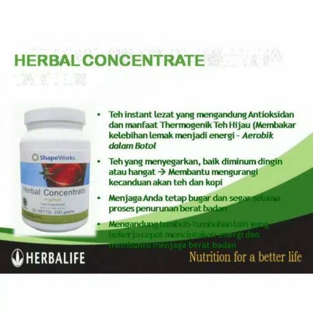 Herbalife Herbal Concentrate N Nrg Teh Pembakar Lemak Original Fullbarkode Shopee Indonesia