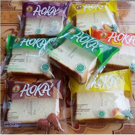 

^ KYRA ^ AOKA Roti Panggang Aneka Rasa Durian Strawberry Keju Coklat Blueberry