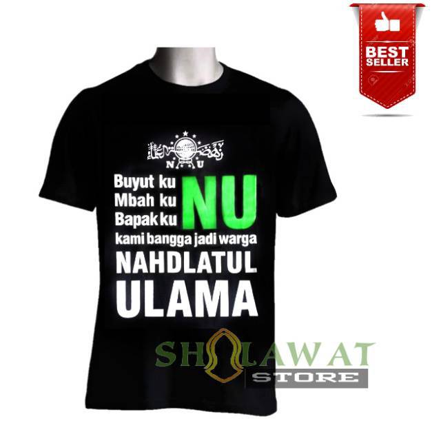 [BEST SELLER] Kaos Pria Dewasa NU Nadlatul Ulama Lengan Pendek/Asli Jombang