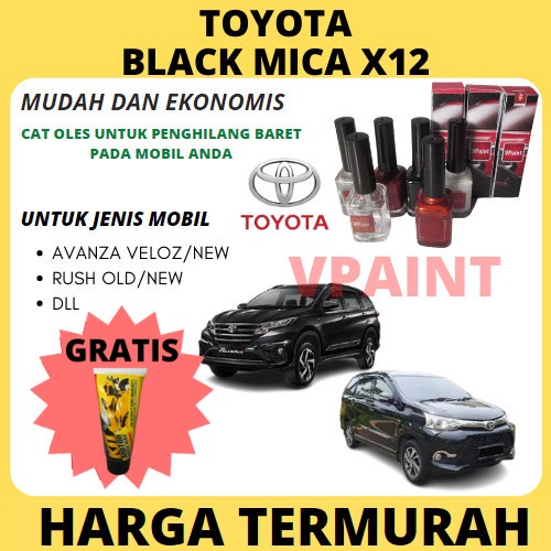 CAT OLES PENGHILANG BARET/CAT OLES MOBIL TOYOTA HITAM X12 UNTUK AVANZA,RUSH OLD/NEW DLL ..TERMURAH