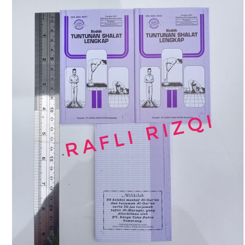 Buku Risalah Tuntunan Sholat Lengkap Kertas HVS Ukuran Kecil / Buku Panduan Sholat