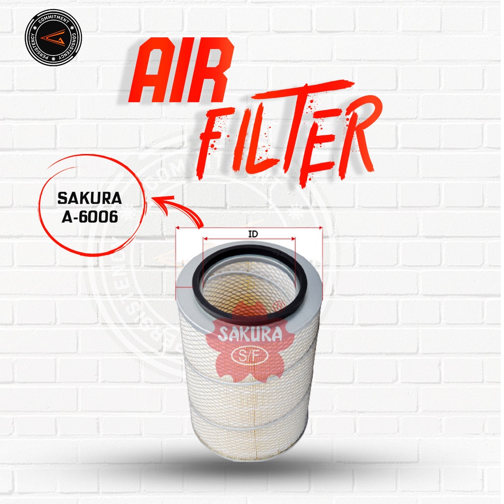 Sakura Air Filter A-6006 / A6006 / Sakura Filter Udara Hino Isuzu Nissan