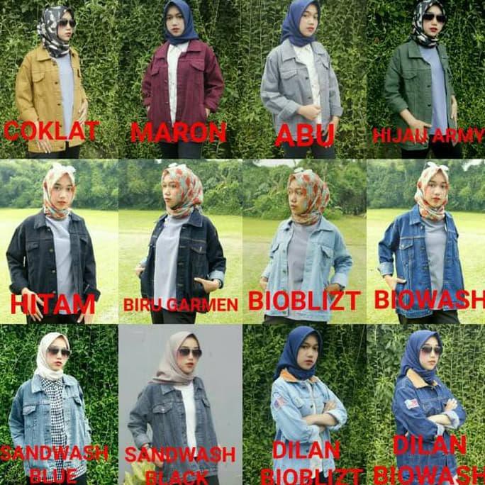 JAKET JEANS LEVIS WANITA WARNA MAROON BIRU HITAM HIJAU ARMY BEST QUALITY