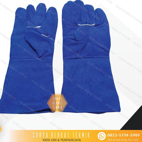 SARUNG TANGAN LAS / SAFETY GLOVES / WELDING GLOVES - Biru