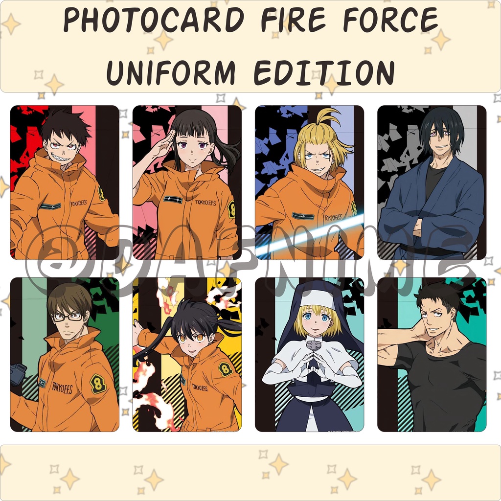 FIRE FORCE UNIFORM EDITION PHOTOCARD ANIME