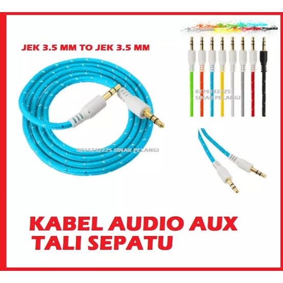 [SO] Kabel Audio 1x1 Tali Sepatu Kabel Aux