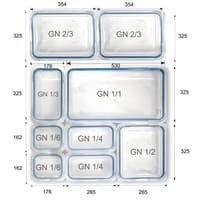 Polycarbonate Food pan 1/1 tinggi 10CM - foodpan 1/1 T10 tahan 100C