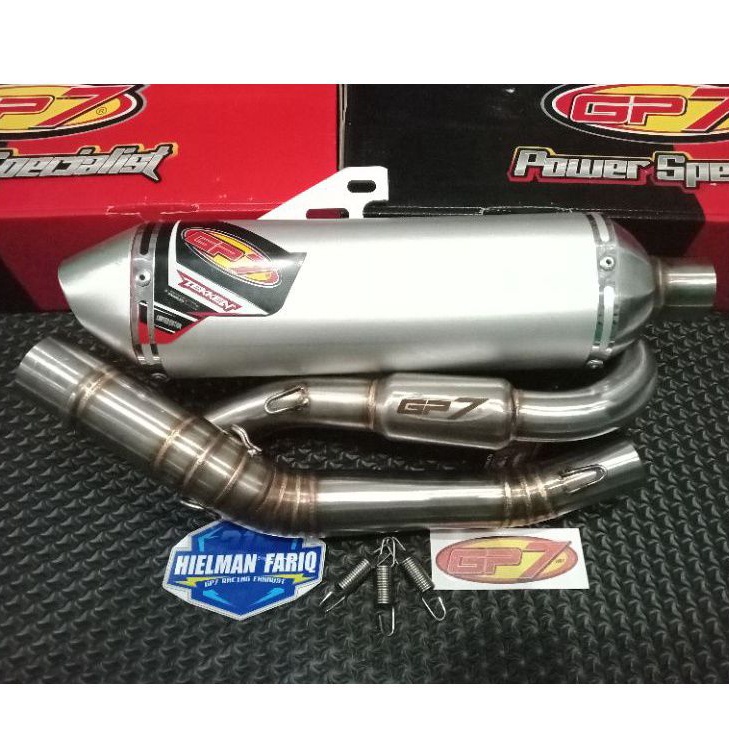 Knalpot GP7 CNC TEKKEN CRF (BORE UP) 100% ORIGINAL GP7