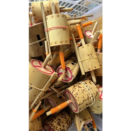 mainan kayu gangsing anak