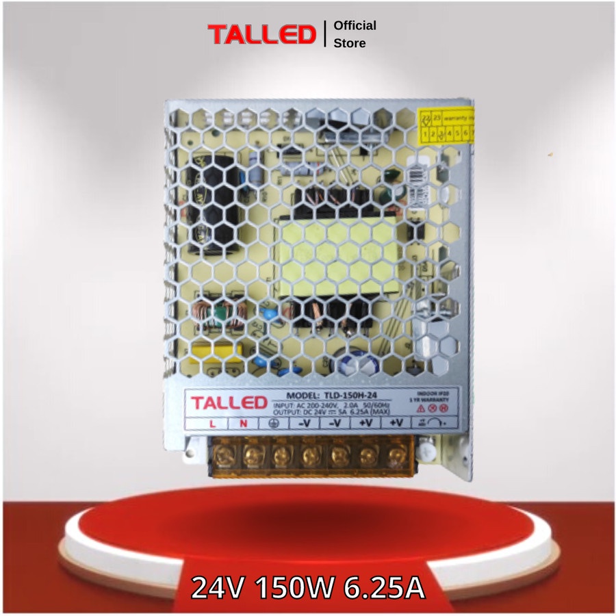 POWER SUPPLY 24V 6.25A 150W TALLED SLIM INDOOR GARANSI 1 THN