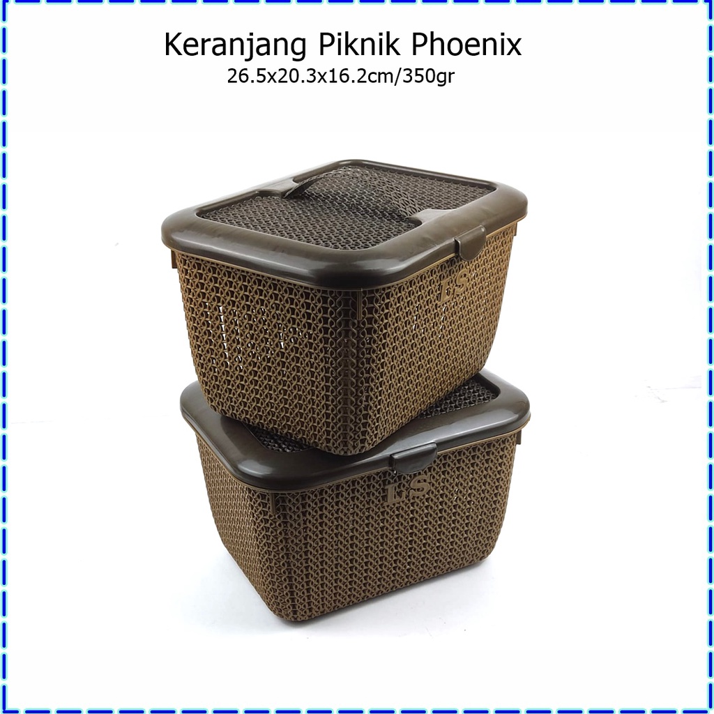 Keranjang Piknik/Keranjang Penyimpanan Makanan Phoenix