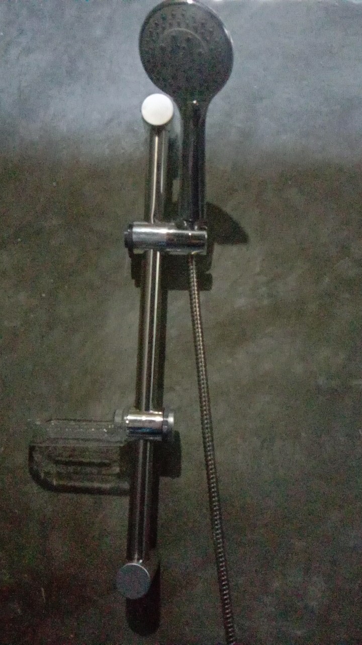 Promo Shower Tiang Set 60 Cm Handshower Set 5 Fungsi Plus Tempat Sabun Termurah
