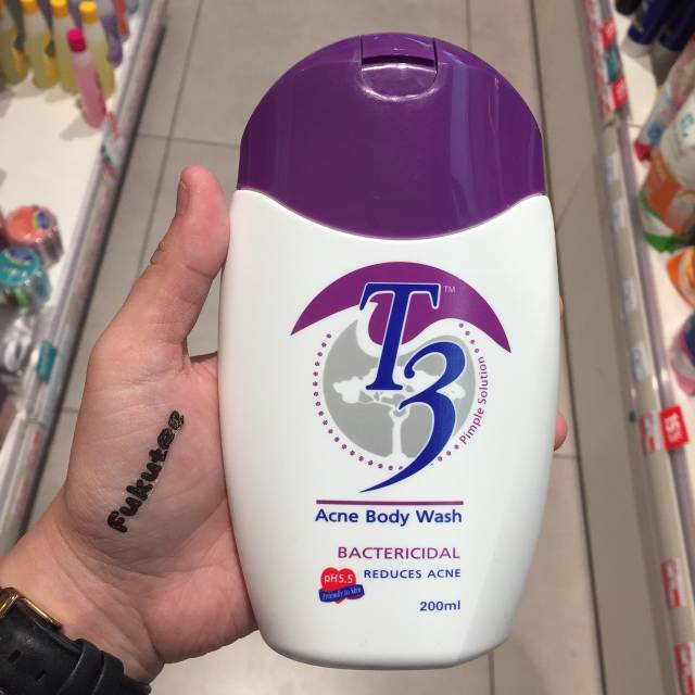 READYSTOCK T3 acne body wash