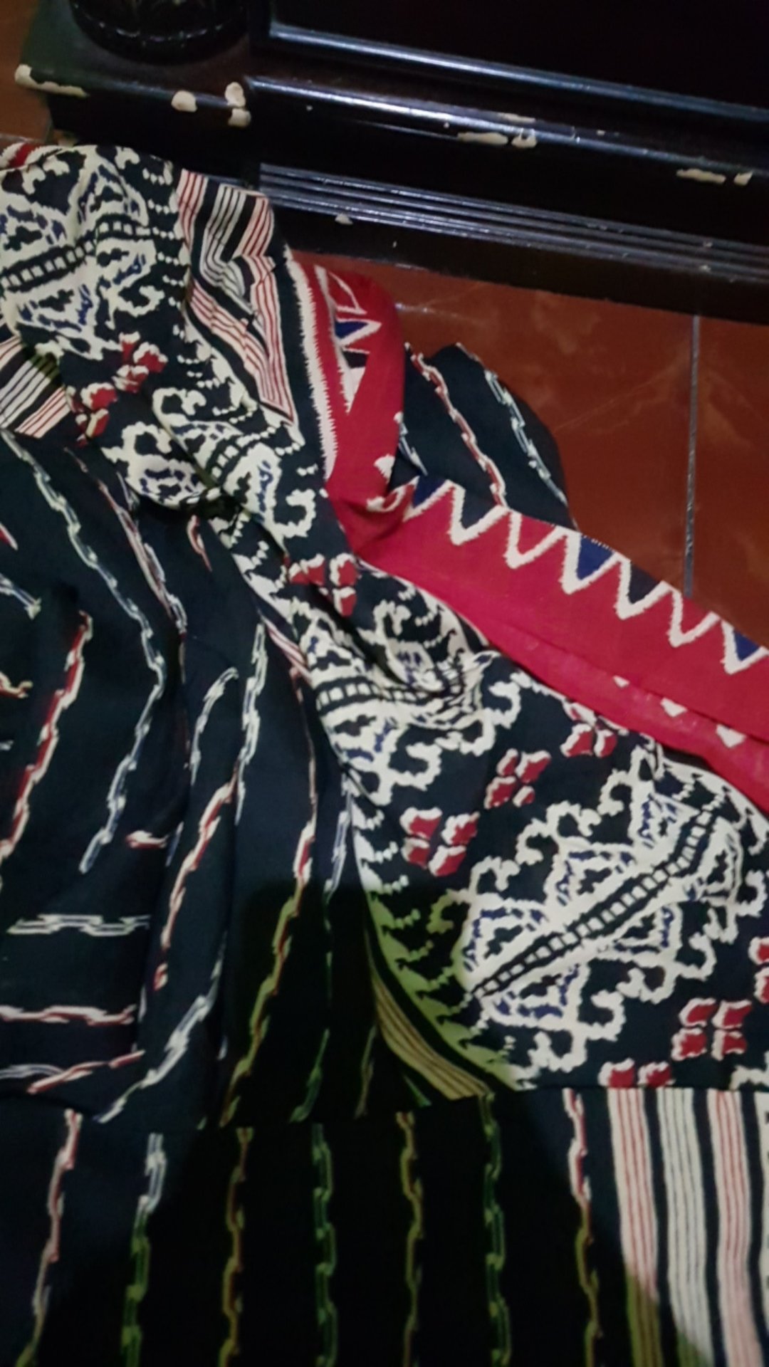 Tunik Tenun Troso Two In One Tunik Tenun Pinggang Tali Tunik Tenun Kantor Busui Size Xxl  Ori Khayra