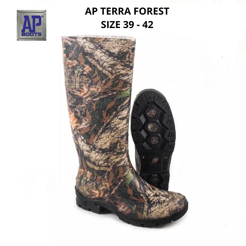 SEPATU BOOTS TACTICAL BERBURU AP TERRA FOREST - SEPATU BOOTS KARET TERBARU - AP BOOTS TERRA FOREST - FANZ STORE