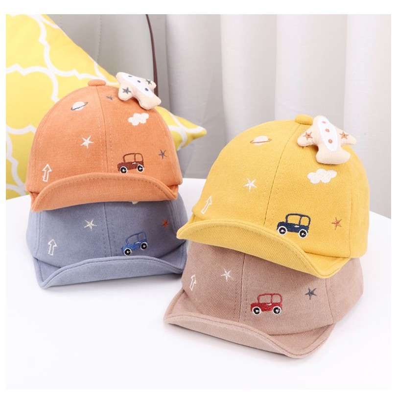 HIGH QUALITY IMPORT Topi baseball Car Plane Mobil Pesawat / Lucky 8 / Pooh Denim / Bear XX / What Bahan Katun CBKS VC