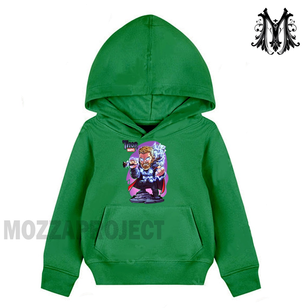 Sweater Hoodie Anak Laki Laki dan Perempuan Thor Avengers Hoodie Anak Thor Avengers