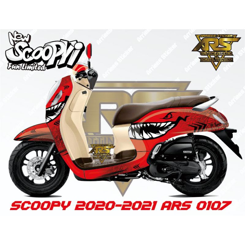Decal Sticker Scoopy 2021 full body - Decal Scoopy Prestige 2021