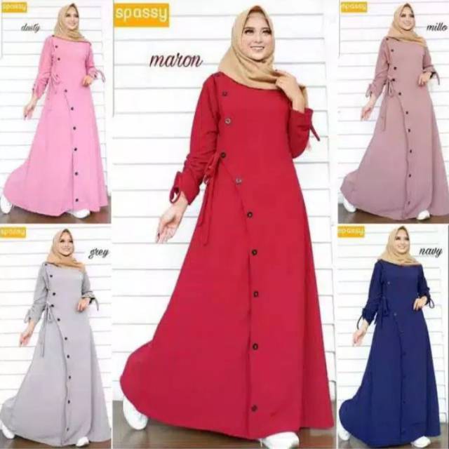 Baju Muslim Dress Zaara/ Dress Terbaru/ Baju muslim kekinian