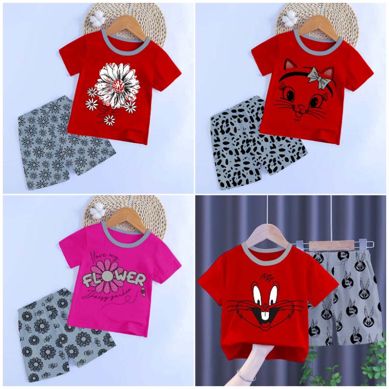 Baju anak anak lucu/Pakaian anak cewek murah/setelan bayi perempuan umur 0-1th