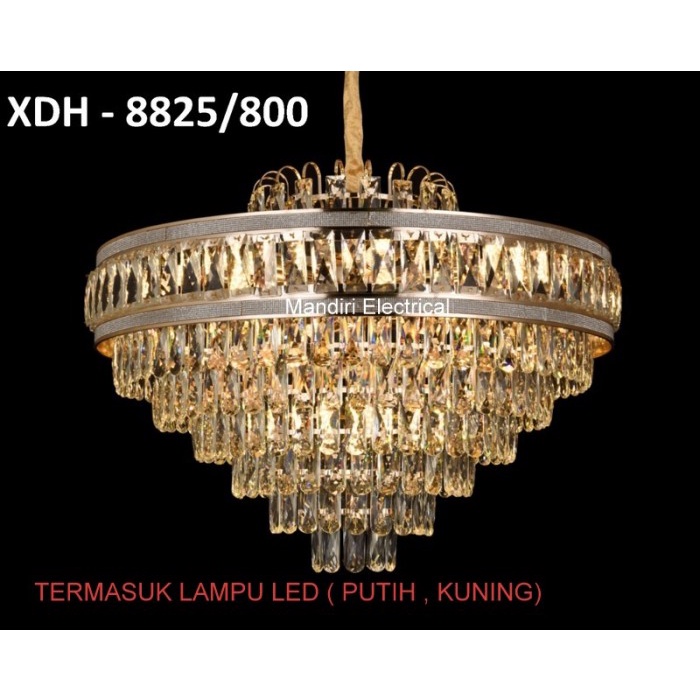 Lampu Gantung Kristal Ruang tamu Meja makan 9011/8825-75 80 CM