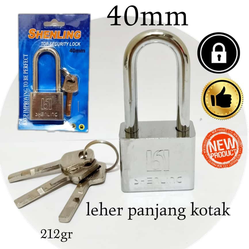 GEMBOK 40MM LEHER PANJANG MURAH