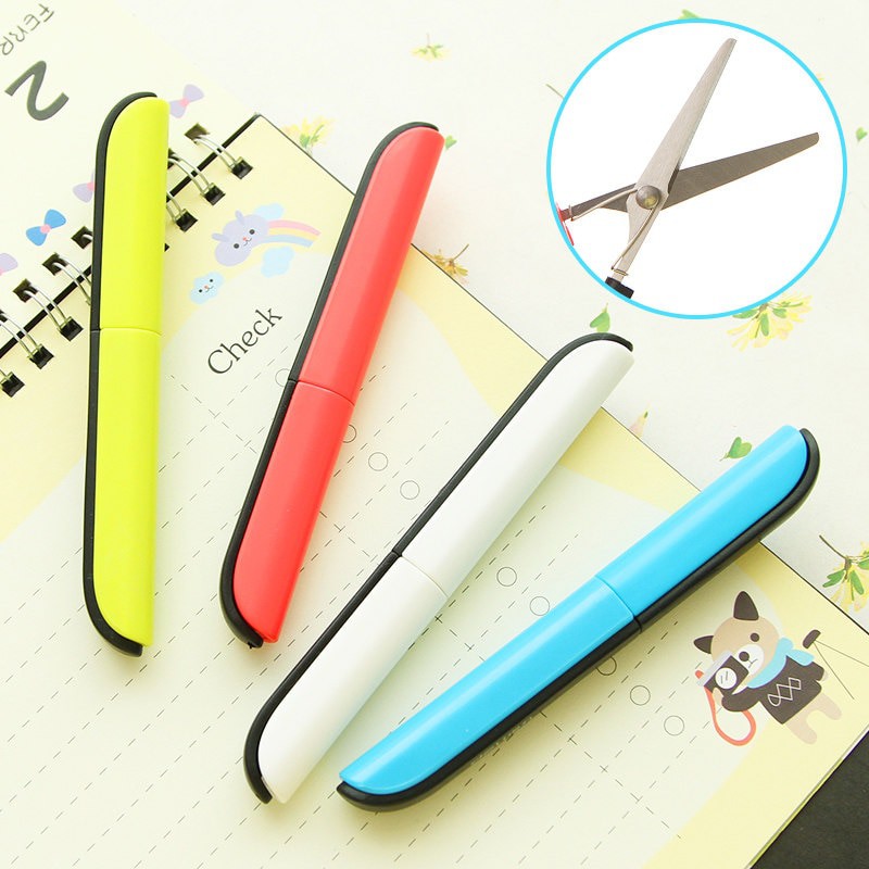 Deli Gunting Safety Scissors Portable Mini Stationery Office Stainless Steel