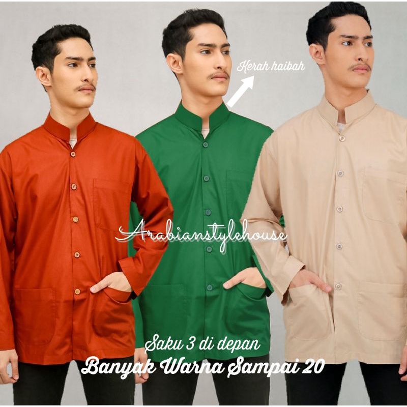 Koko Haibah Dalwa Terlengkap| Taqwa Koko Polos Model Ammu Premium | Baju Taqwa Haibah Polos