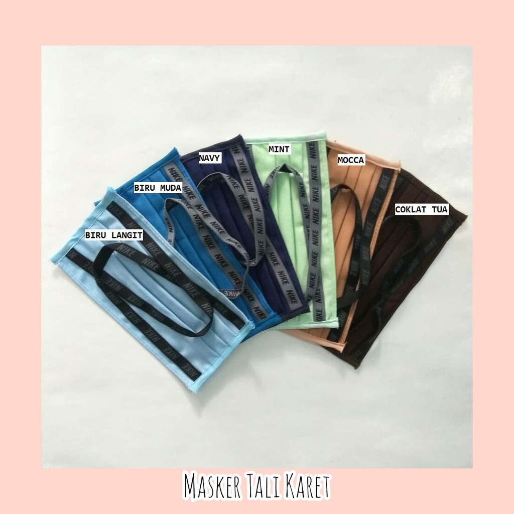 [COD] Masker kain tali karet silang headloop harga satuan