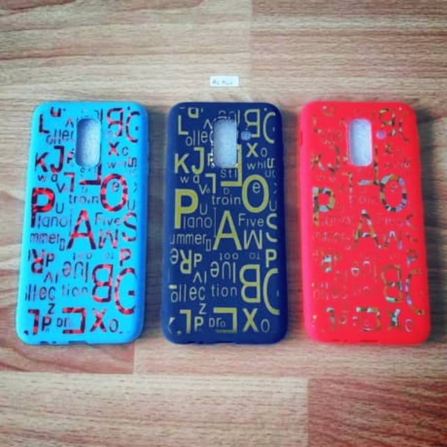 Softcase Samsung Galaxy A6+ 2018 Case Motif Alphabet Samsung -A605G