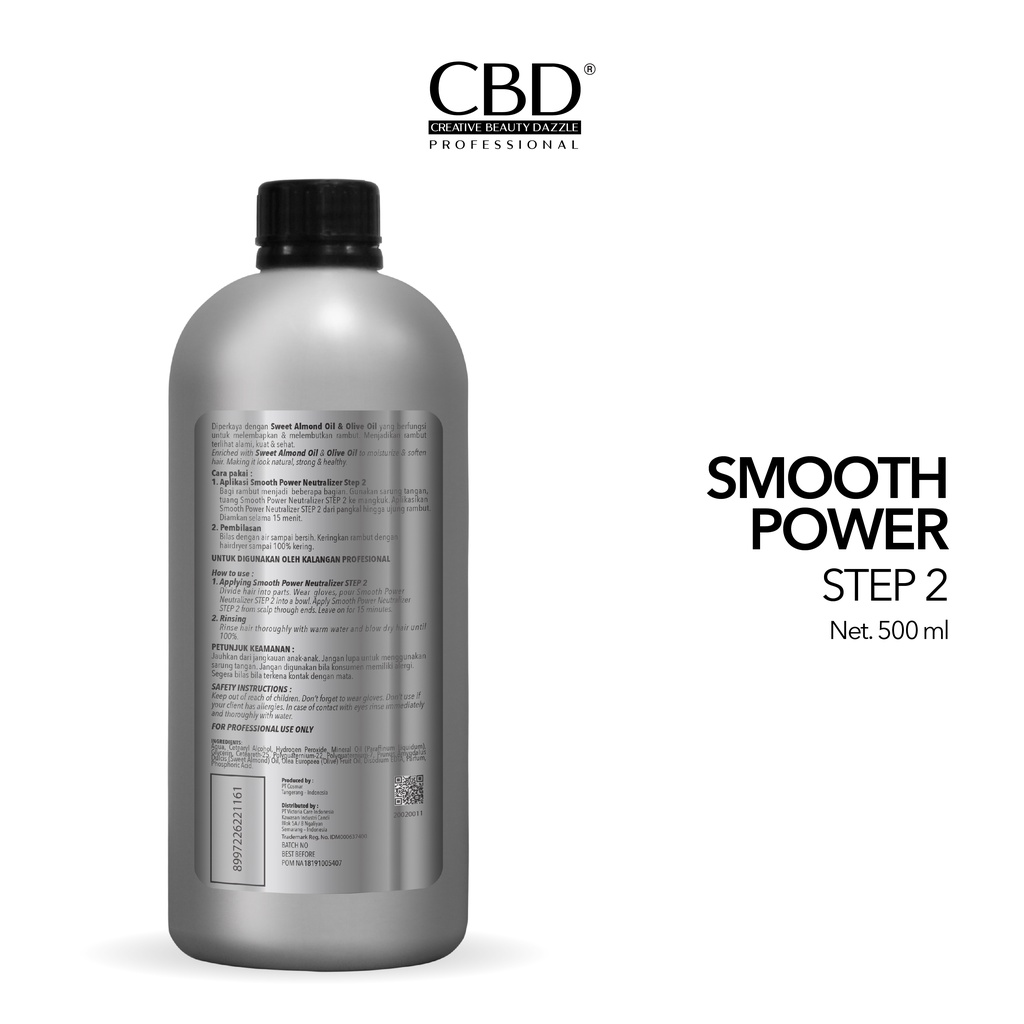 ★ BB ★ CBD Professional Smooth Power Step 2 Neutralizer 500ml