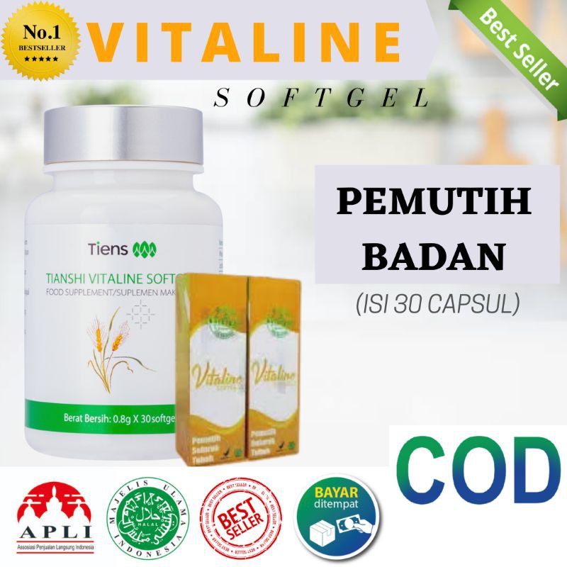 

[COD] VITALINE SOFTGEL PEMUTIH TUBUH / MENCERAHKAN KULIT