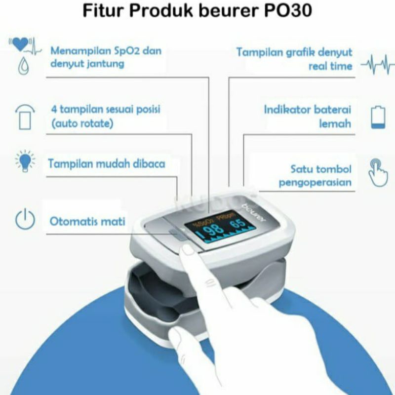 BEURER PULSE OXYMETER PO30