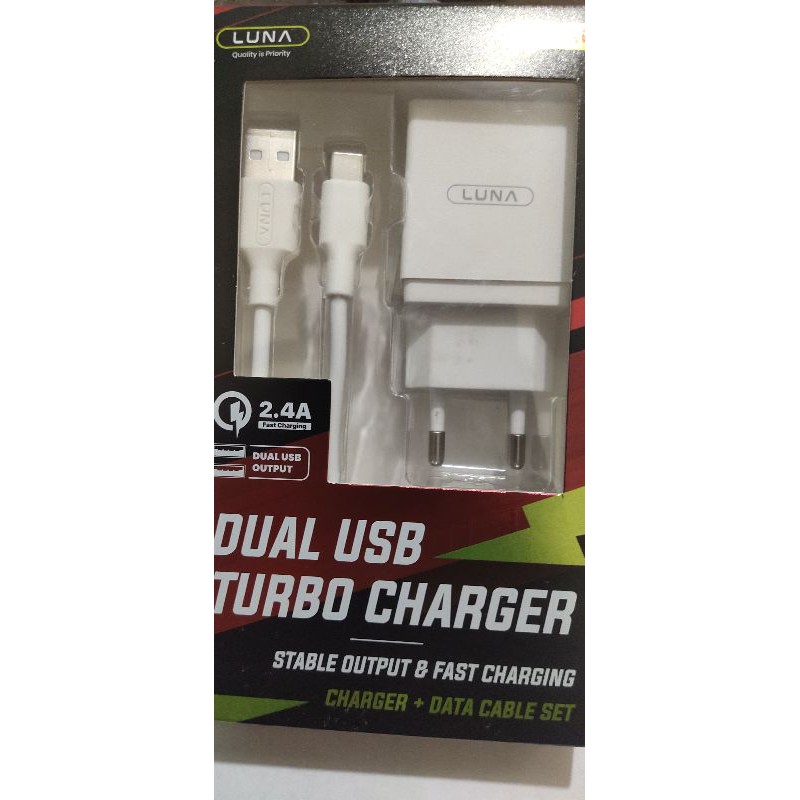 luna turbo charger original tipe c