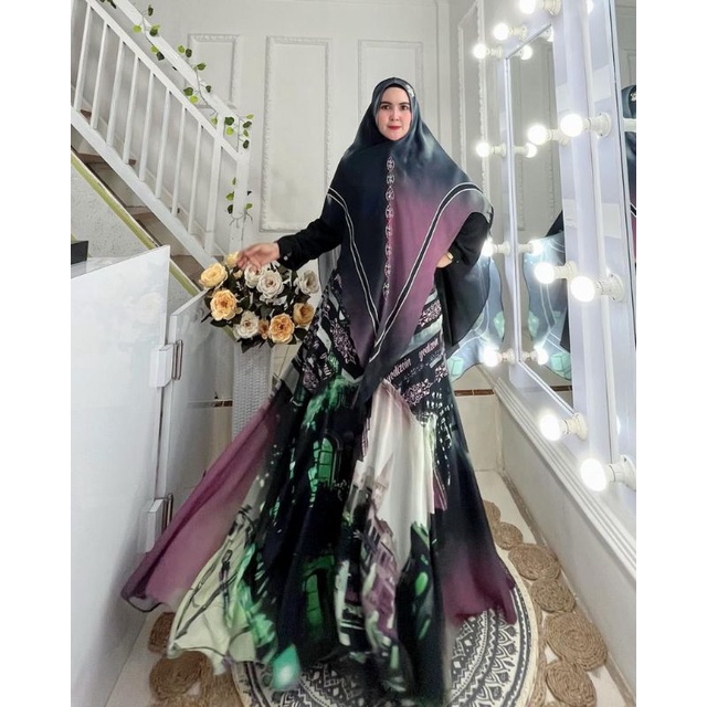 ORIGINAL DRESS BAHIRA PREMIUM SET*by. Yodizein Syari