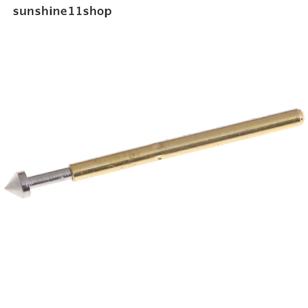 Sho 100Pcs P75-E2 / E3 pogo pin 1.3 / 1.5mm Kepala Kerucut 1.0mm