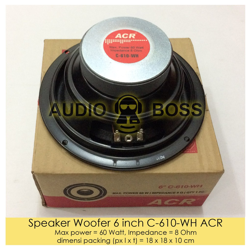 Speaker Woofer 6 inch C-610-WH ACR C 610 WH ACR 610