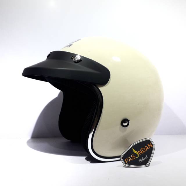 Helm Bogo Clasic JP/JPX Cream Scoopy Gloss