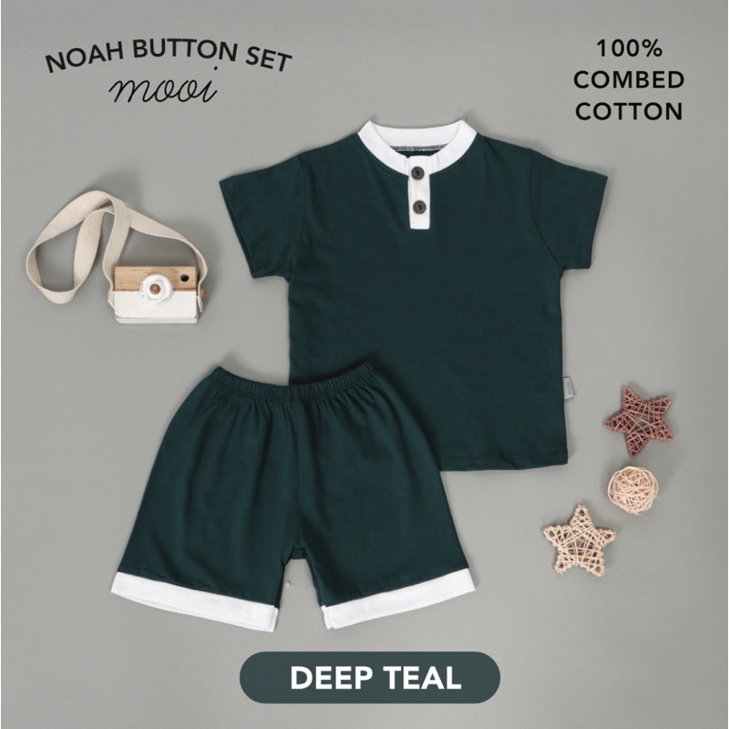 MOOI NOAH BUTTON SET - SETELAN ANAK LAKI LAKI