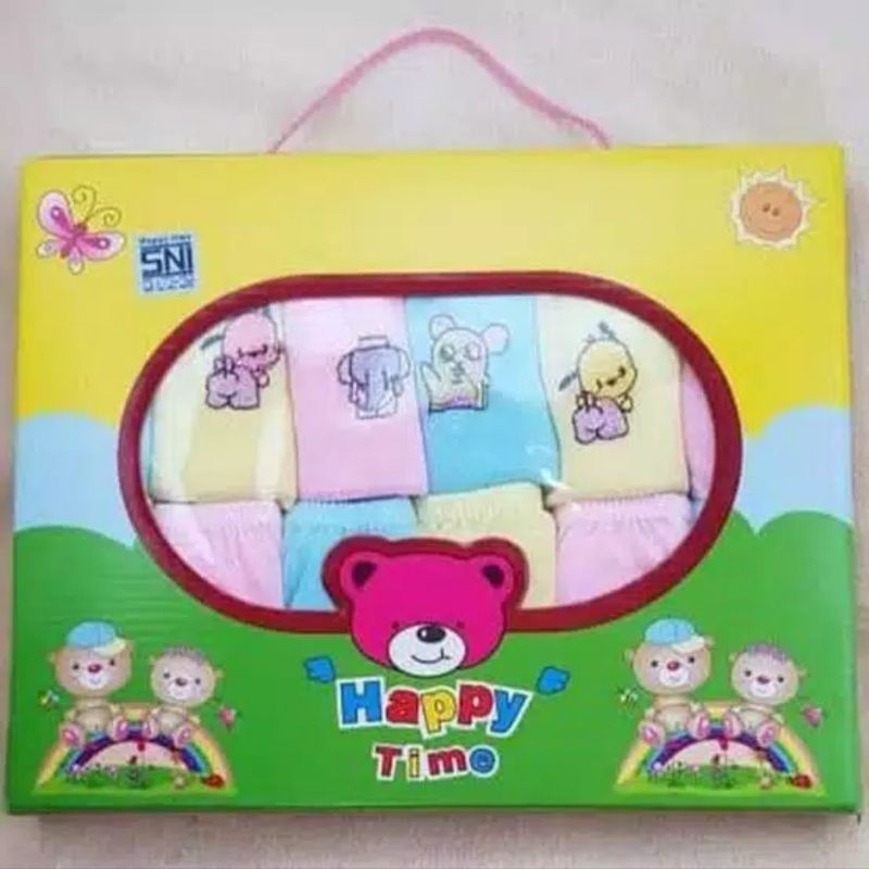 (12 pcs) GROSIR celana POP bayi 0-12 BULAN  / celana dus  / celana kacamata