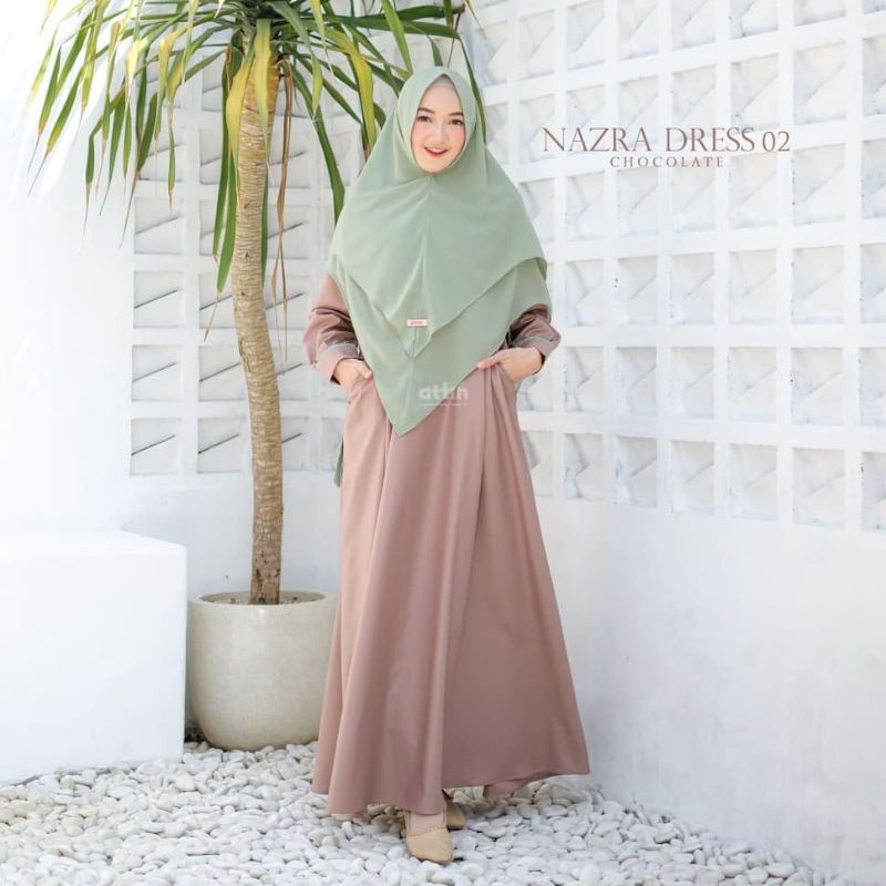 NAZRA SYARI GAMIS PLUS KHIMAR CERUTY UKURAN M - L - XL - XXL - XXXL - 4XL BUSUI POLOS SET MURAH KEKINIAN TERLARIS GAMIS TERMURAH PREMIUM ORIGINAL MAXY DRESS FASHION MUSLIM HITS MAXI DRESS GAMIS SERAGAM PESTA KONDANGAN GAMIS REMAJA BAJU GAMIS JUMBO