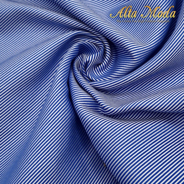 

Alta Moda Katun Shirting Motif Garis Full Stripe Biru Elektrik (1M)