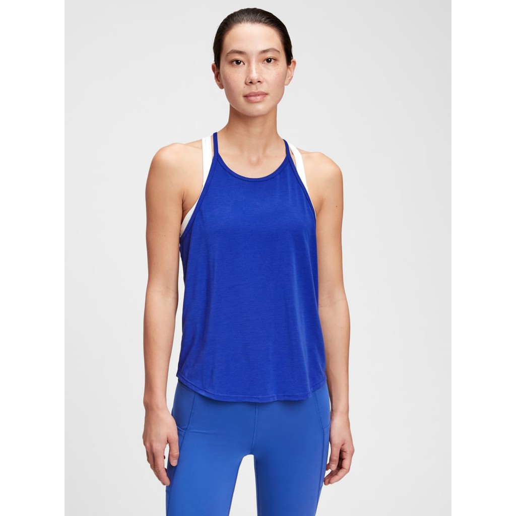 Gap breathe halter-neck tank top