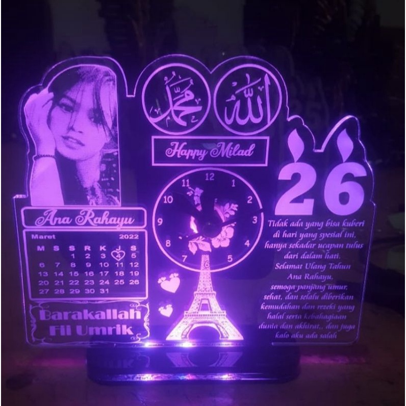 Kado Unik Lampu Foto  Valentine