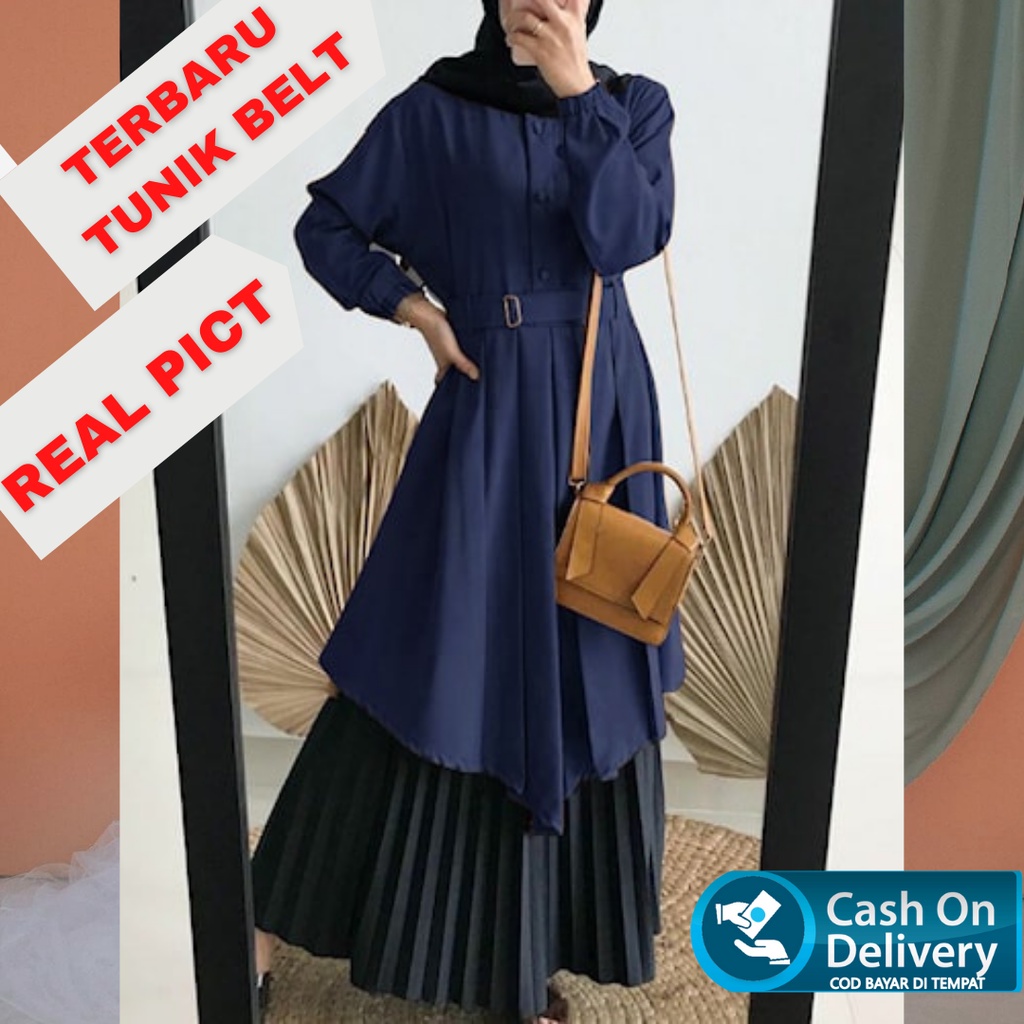 Baju tunik wanita terbaru 2021 kekinian Emeralda Tunic YY-Tunik Amanda - Tunik Terbaru 2021-