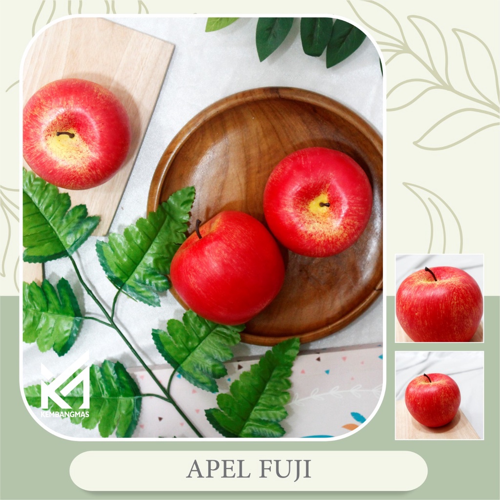 Buah dan sayur Imitasi Pajangan-Buah Palsu Plastik Mainan/APEL FUJI homedekor dekorasi