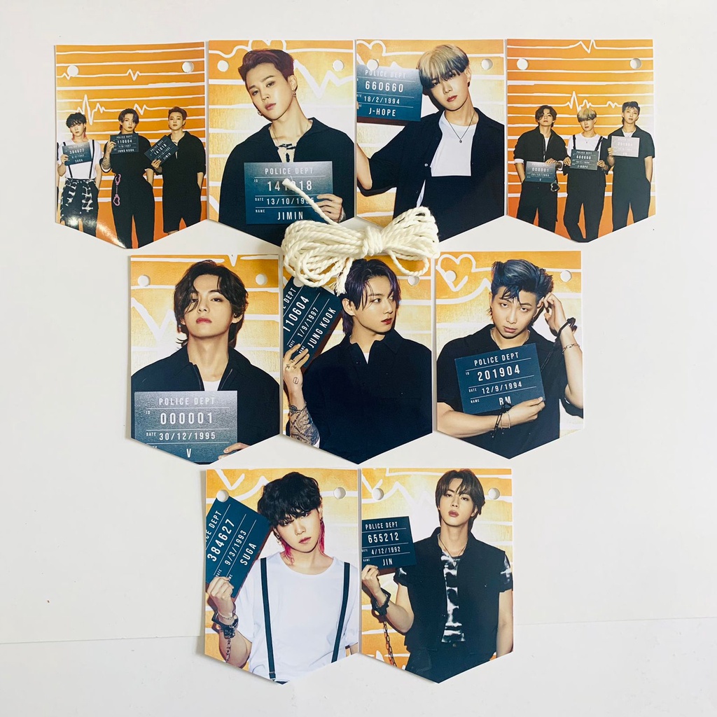 Bunting Flag Mini Bts // Garland BTS // FLAG BTS BUTTER &amp; PERMISSION TO DANCE